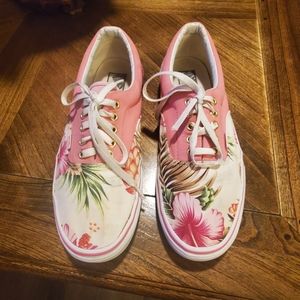 VAN'S Custom Design floral print Size 11.5